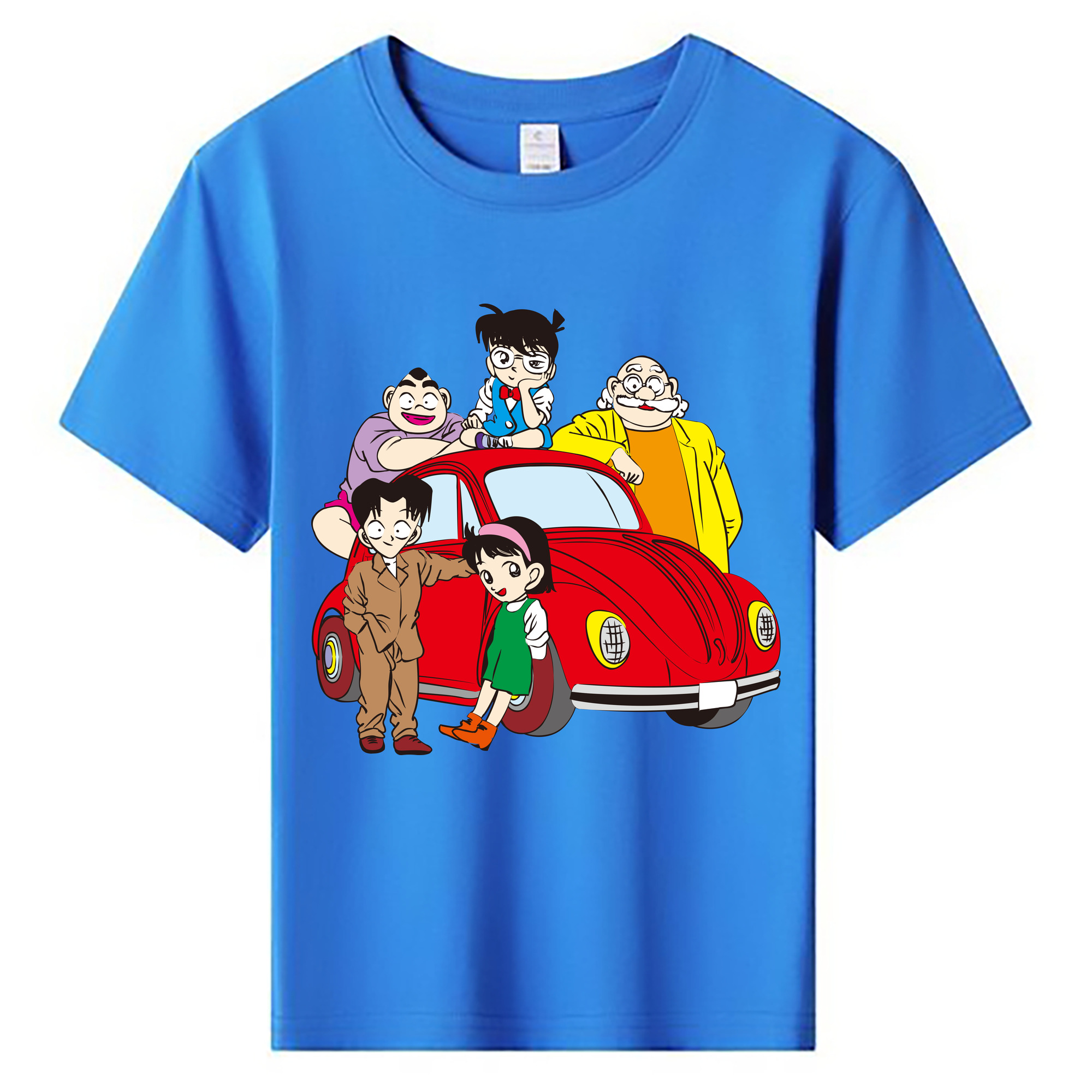 （画像用） 名探偵コナン Detective Conan 綿100％キッズTシャツ（フロントプリント）